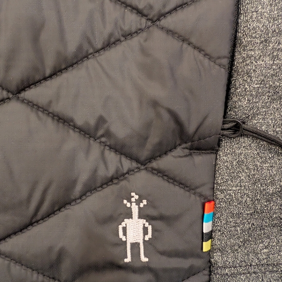 Smartwool Men’s Hybrid Merino Vest — Black/Grey — XL - Picture 2 of 3